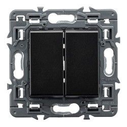DOBLE PULSADOR DARK LEGRAND VALENA NEXT 741457