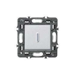PULSADOR ALUMINIO ILUMINABLE LEGRAND VALENA NEXT 741351