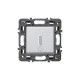 PULSADOR ALUMINIO ILUMINABLE CON SIMBOLO CAMPANA LEGRAND VALENA NEXT 741359