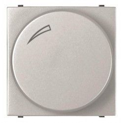 REGULADOR GIRATORIO PLATA PULSADOR SIN GRABADO PLATA NIESSEN ZENIT N2260.2PL
