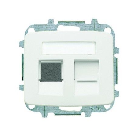 TAPA DOBLE INTERNET RJ45 BLANCO ALPINO NIESSEN ARCO 8218.2 BA