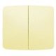 TECLA DOBLE BLANCO MARFIL NIESSEN ARCO 8211 BM