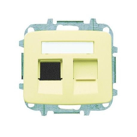 TAPA DOBLE INTERNET RJ45 BLANCO MARFIL NIESSEN ARCO 8218.2 BM
