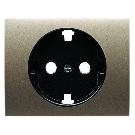 TAPA DE ENCHUFE COBRE SATEN NIESSEN OLAS 8488 CS