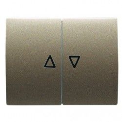 TECLA DOBLE PARA PERSIANAS COBRE SATEN NIESSEN OLAS 8444 CS