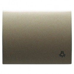 TECLA CON SIMBOLO DE LUZ COBRE SATEN NIESSEN OLAS 8404.2 CS