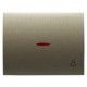 TECLA VISOR Y SIMBOLO LUZ COBRE SATEN NIESSEN OLAS 8404.4 CS
