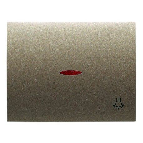 TECLA VISOR Y SIMBOLO LUZ COBRE SATEN NIESSEN OLAS 8404.4 CS