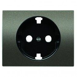 TAPA DE ENCHUFE ACERO PERLA NIESSEN OLAS 8488 AP