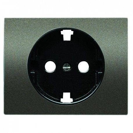 TAPA DE ENCHUFE ACERO PERLA NIESSEN OLAS 8488 AP
