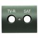 TAPA DE TV R-TV/SAT ACERO PERLA NIESSEN OLAS 8450.1 AP