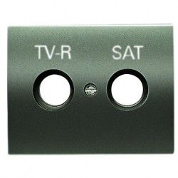 TAPA DE TV R-TV/SAT ACERO PERLA NIESSEN OLAS 8450.1 AP