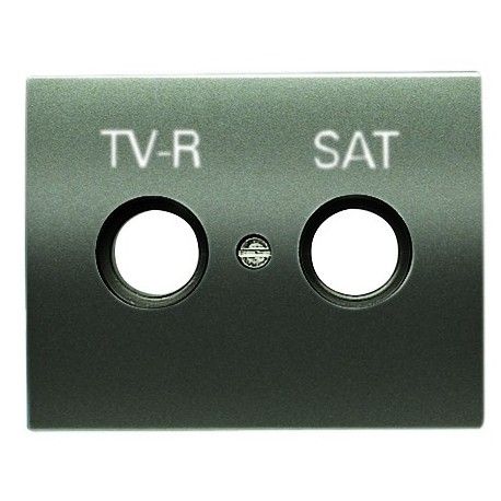 TAPA DE TV R-TV/SAT ACERO PERLA NIESSEN OLAS 8450.1 AP