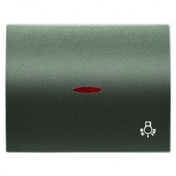 TECLA VISOR Y SIMBOLO LUZ ACERO PERLA NIESSEN OLAS 8404.4 AP