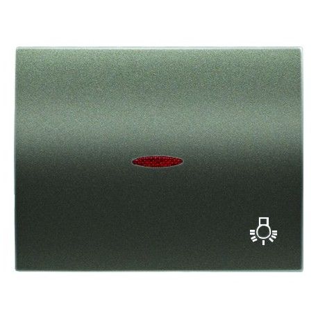 TECLA VISOR Y SIMBOLO LUZ ACERO PERLA NIESSEN OLAS 8404.4 AP