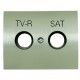 TAPA DE TV R-TV/SAT ACERO PULIDO NIESSEN OLAS 8450.1 AL