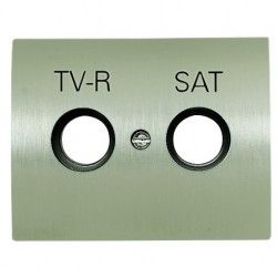 TAPA DE TV R-TV/SAT ACERO PULIDO NIESSEN OLAS 8450.1 AL