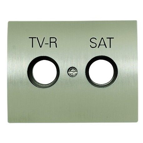 TAPA DE TV R-TV/SAT ACERO PULIDO NIESSEN OLAS 8450.1 AL