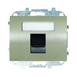 TAPA PARA INTERNET RJ45 ACERO PULIDO NIESSEN OLAS 8418.1 AL