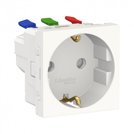 BASE DE ENCHUFE BLANCO 2P+TT SCHNEIDER UNICA NEW NU305718