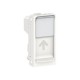 TAPA DE DATOS RJ45 BLANCA ESTRECHA SCHNEIDER UNICA NEW NU946018