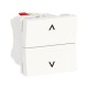 PULSADOR PARA PERSIANA BLANCO SCHNEIDER UNICA NEW NU320718
