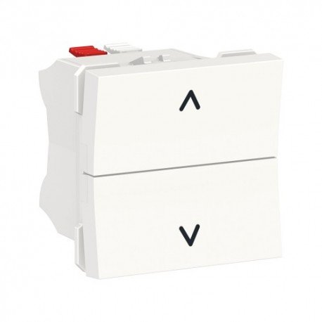 PULSADOR PARA PERSIANA BLANCO SCHNEIDER UNICA NEW NU320718