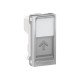 TAPA DE DATOS RJ45 ALUMINIO ESTRECHA SCHNEIDER UNICA NEW NU946030