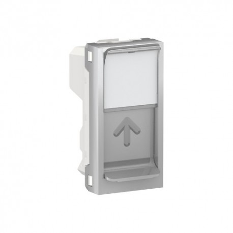 TAPA DE DATOS RJ45 ALUMINIO ESTRECHA SCHNEIDER UNICA NEW NU946030