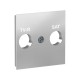 TAPA DE TV-SAT ALUMINIO SCHNEIDER UNICA NEW NU944130