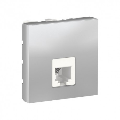 TOMA DE TELEFONO RJ12 ALUMINIO SCHNEIDER UNICA NEW NU349730