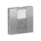 TAPA DE DATOS RJ45 ALUMINIO SCHNEIDER UNICA NEW NU946130