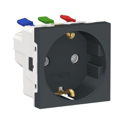 BASE DE ENCHUFE ANTRACITA 2P+TT SCHNEIDER UNICA NEW NU305754