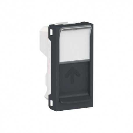 TAPA DE DATOS RJ45 ANTRACITA ESTRECHA SCHNEIDER UNICA NEW NU946054