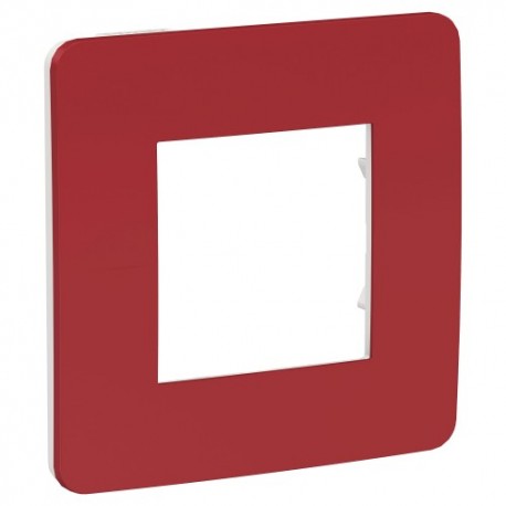 MARCO 1 ELEMENTO STUDIO ROJO-BLANCO SCHNEIDER NEW UNICA NU280213