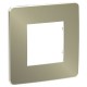 MARCO 1 ELEMENTO STUDIO METAL BRONCE-BLANCO SCHNEIDER NEW UNICA NU280250