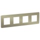 MARCO 4 ELEMENTOS STUDIO METAL BRONCE-BLANCO SCHNEIDER NEW UNICA NU280850