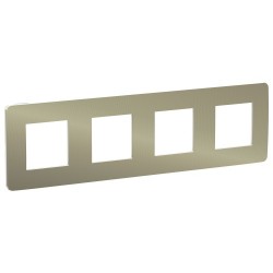 MARCO 4 ELEMENTOS STUDIO METAL BRONCE-BLANCO SCHNEIDER NEW UNICA NU280850