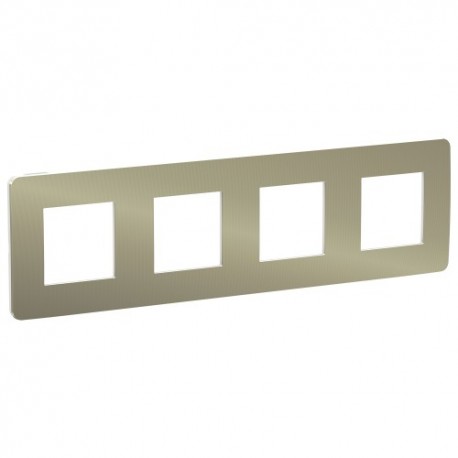 MARCO 4 ELEMENTOS STUDIO METAL BRONCE-BLANCO SCHNEIDER NEW UNICA NU280850