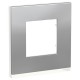 MARCO 1 ELEMENTO PURE ACERO SCHNEIDER NEW UNICA NU600280