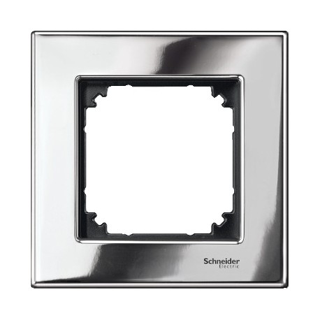 MARCO 1 ELEMENTO GRIS CROMO BRILLO SCHNEIDER ELEGANCE MTN403139