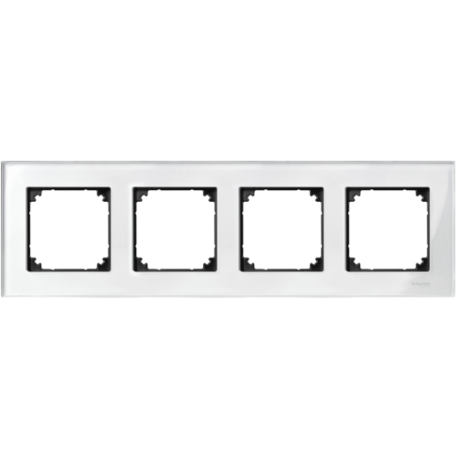 MARCO 4 ELEMENTOS GRIS BLANCO CRISTALINO SCHNEIDER ELEGANCE MTN404419