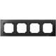 MARCO 4 ELEMENTOS GRIS NEGRO CRISTALINO SCHNEIDER ELEGANCE MTN404403
