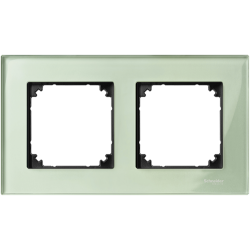MARCO 2 ELEMENTOS GRIS VERDE CRISTALINO SCHNEIDER ELEGANCE MTN404204