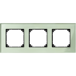 MARCO 3 ELEMENTOS GRIS VERDE CRISTALINO SCHNEIDER ELEGANCE MTN404304