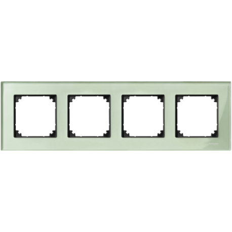 MARCO 4 ELEMENTOS GRIS VERDE CRISTALINO SCHNEIDER ELEGANCE MTN404404