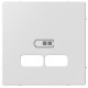 TAPA DOBLE BLANCA PARA CARGADOR USB SCHNEIDER ELEGANCE MTN4367-0325