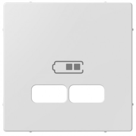 TAPA DOBLE BLANCA PARA CARGADOR USB SCHNEIDER ELEGANCE MTN4367-0325