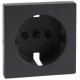 TAPA ANTRACITA PARA BASE DE ENCHUFE SCHUKO 2P+TT LATERAL SCHNEIDER ELEGANCE MTN2330-0414