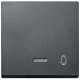 TECLA ANTRACITA CON SIMBOLO TIMBRE Y VISOR SCHNEIDER ELEGANCE MTN430814